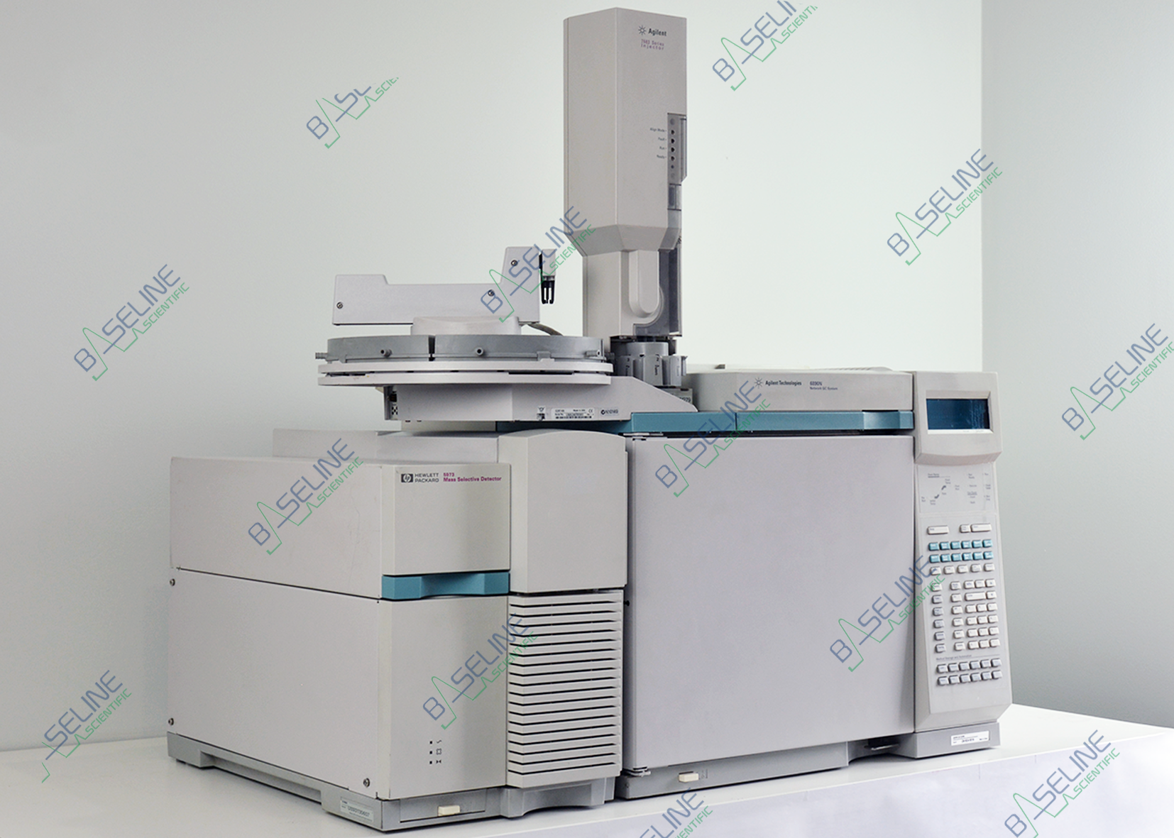 Agilent 6890 GC with 5973A MSD Diffusion Pump and 7683 Autosampler image 2