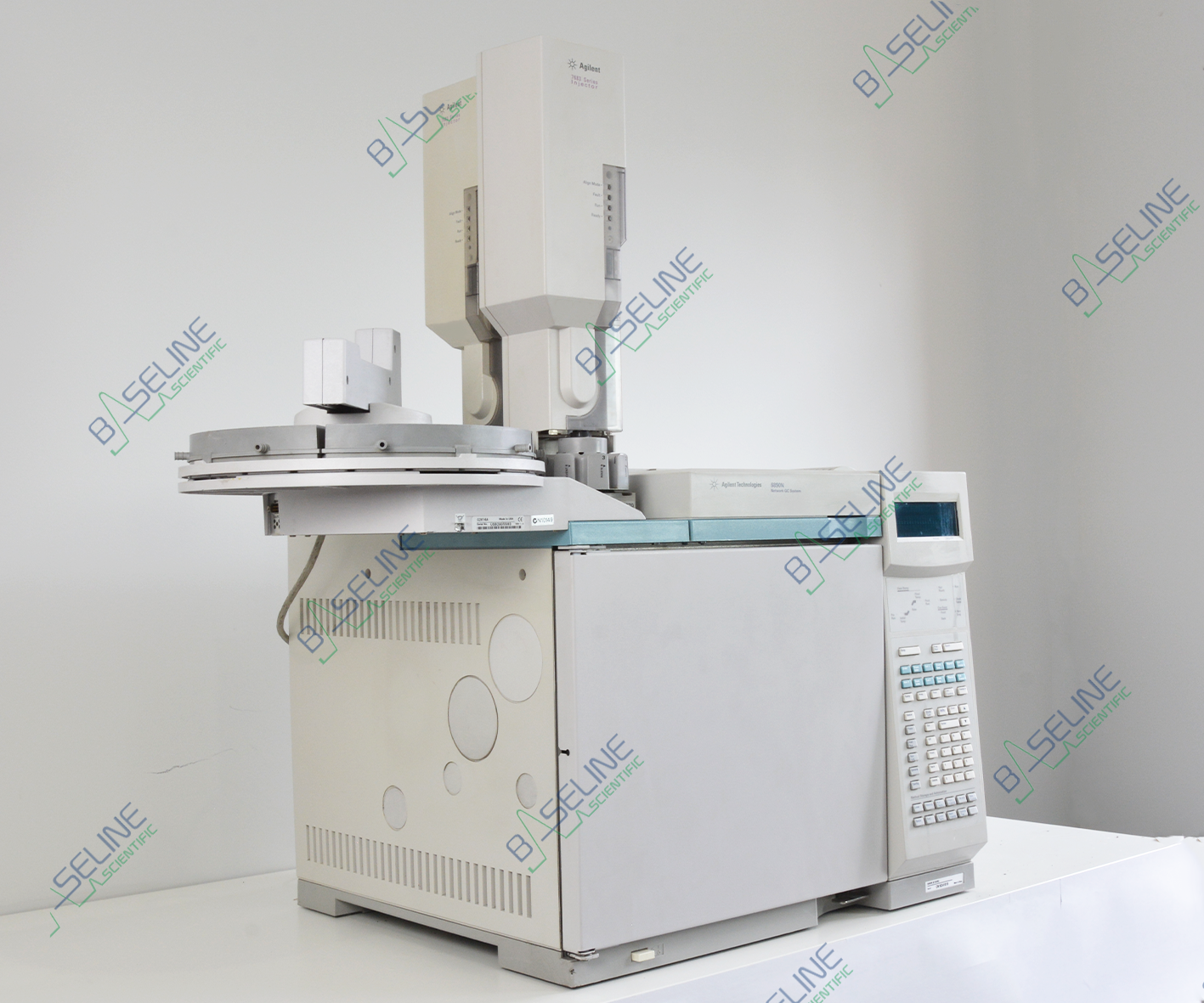 Agilent 6890N GC with Dual SSL FID and 7683 Series Autosampler Two Injection Tower image 4