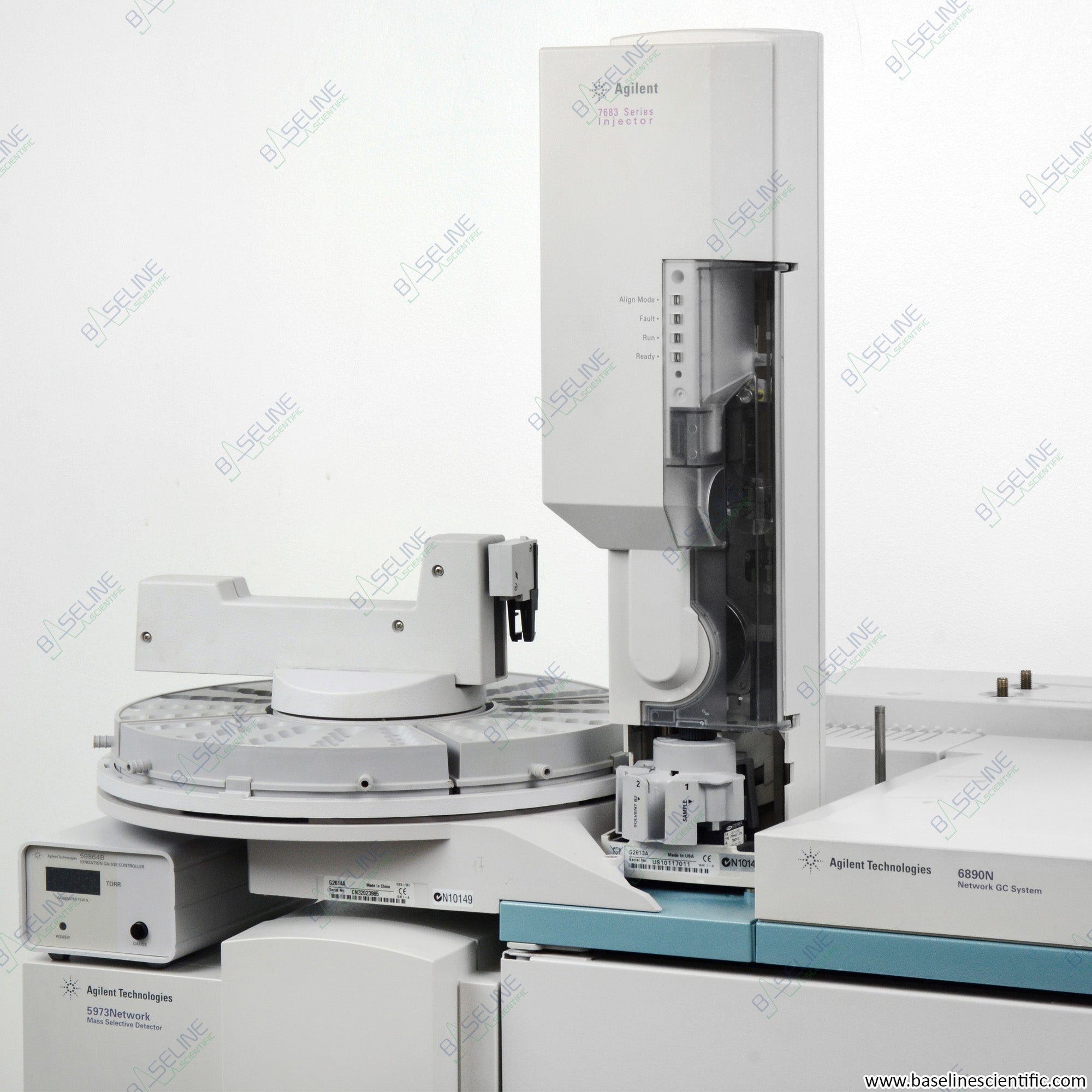 Agilent 6890N GC with 5973N MSD Stand Turbo and 7683 Autosampler image 2