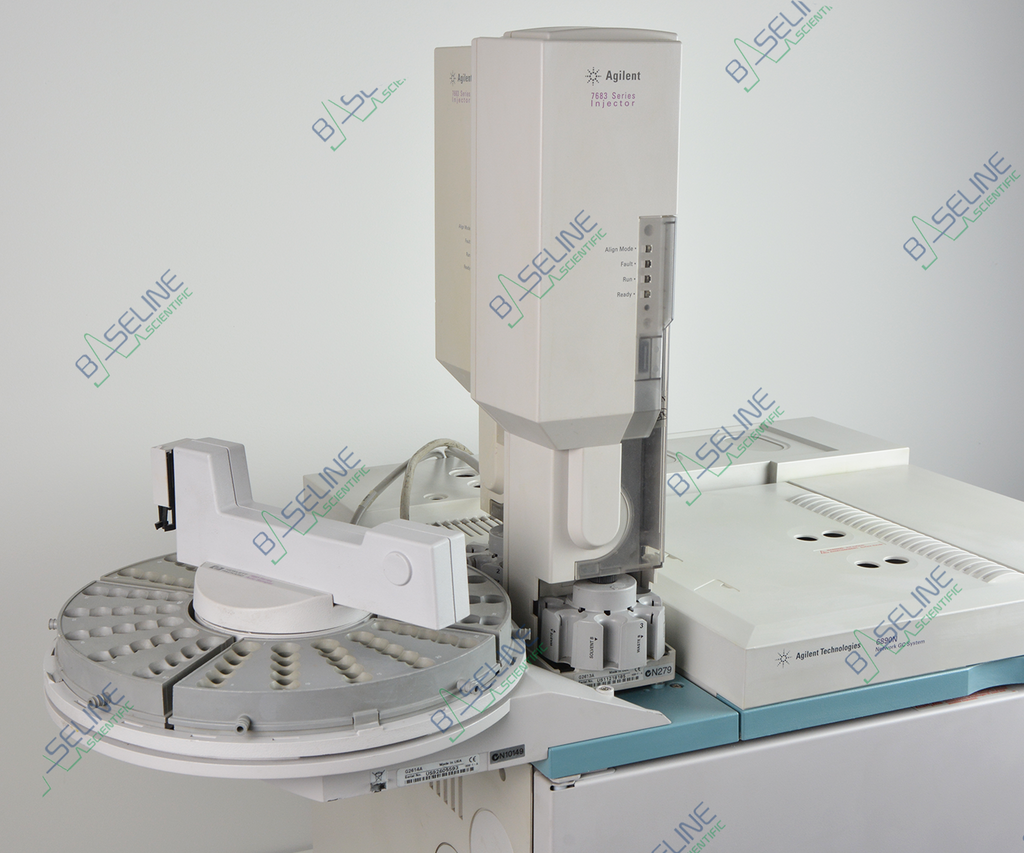 Agilent 6890N GC with Dual SSL FID and 7683 Series Autosampler Two Injection Tower image 5