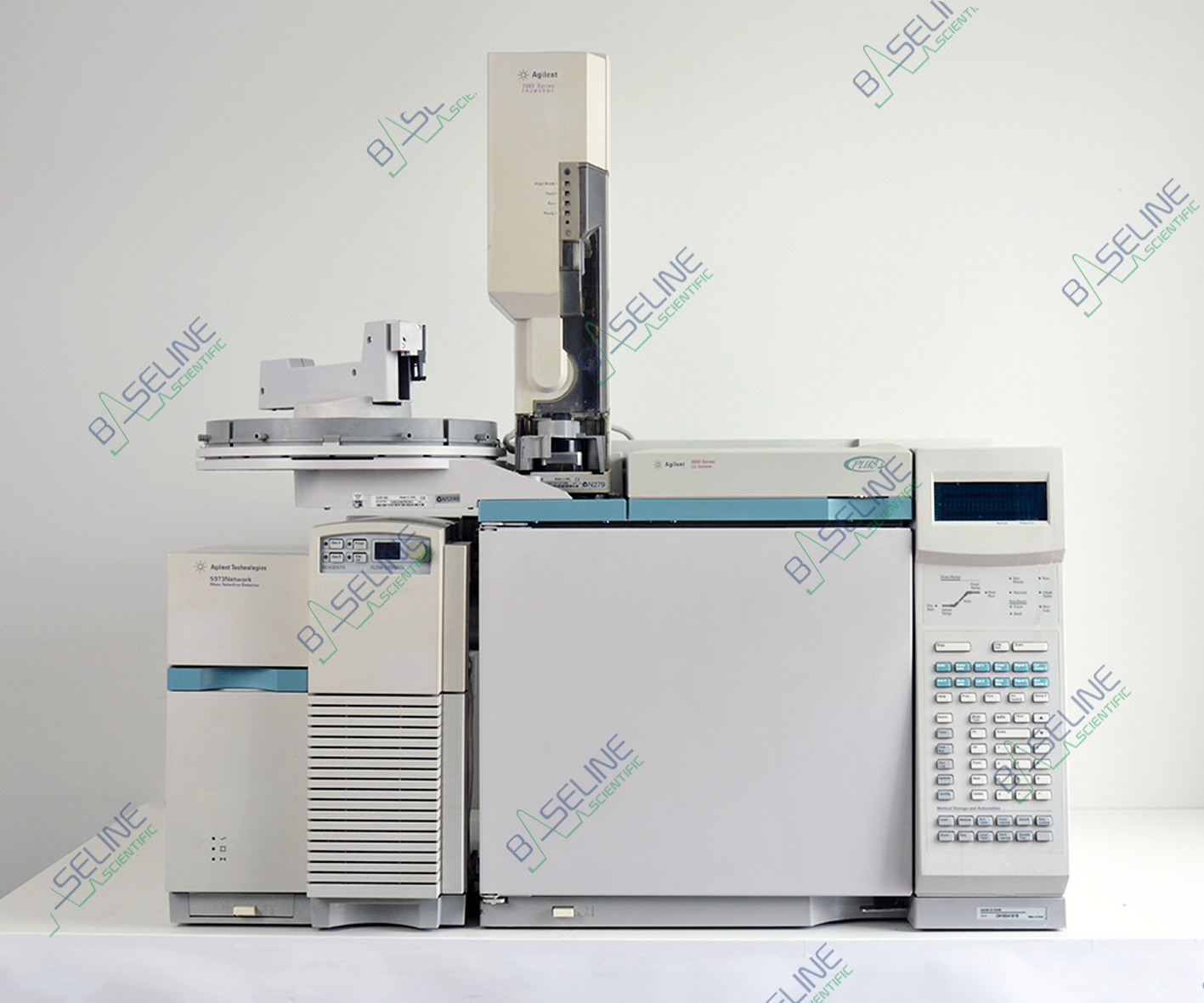 Agilent 6890 GC with 5973A MSD Standard Turbo Pump and 7683 Autosampler image 0