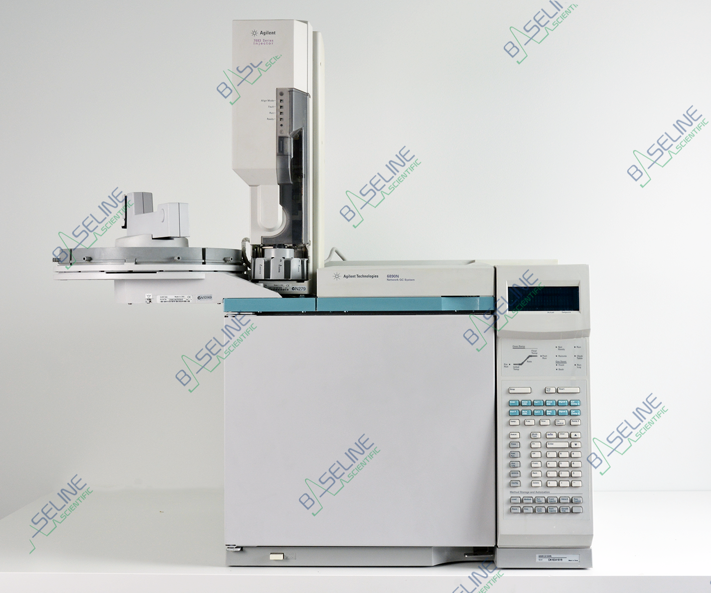 Agilent 6890N GC with PP, SSL, TCD, FID and 7683 Series Autosampler Two Injection Tower image 0